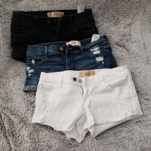 Used Sz 5 (Lot 3) Hollister Shorts SEE DESCRIPTION